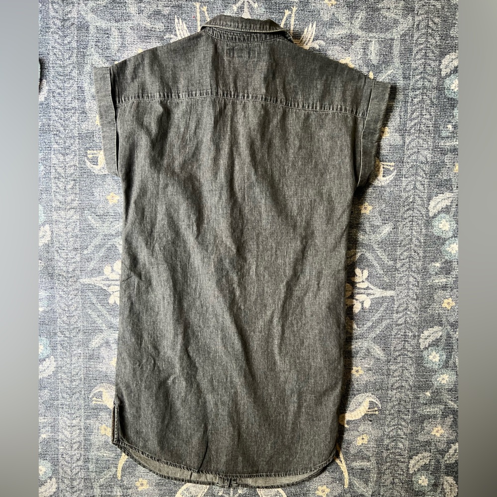 Carbon2Cobalt Gray Denim Dress - Picture 2 of 6